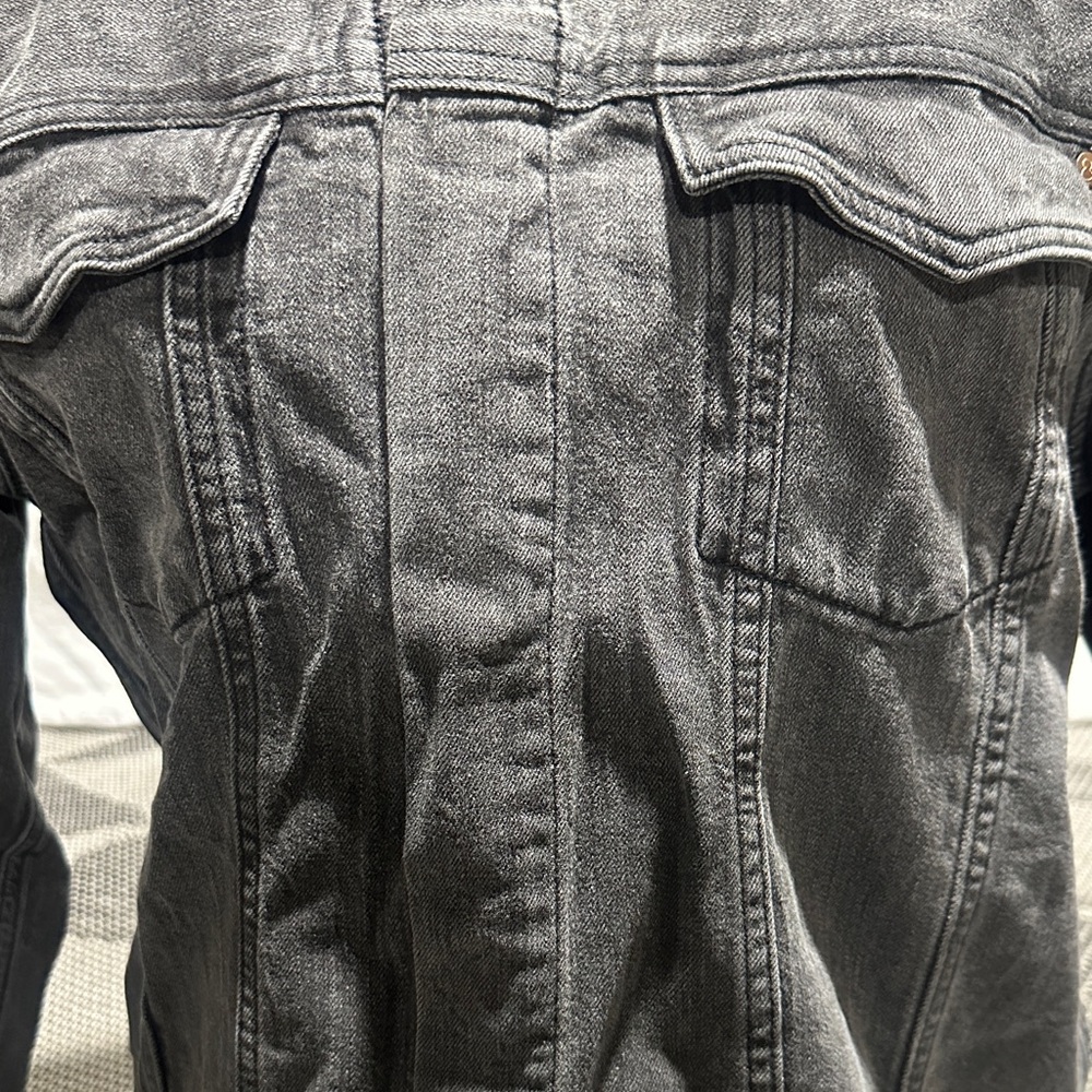 H&M Charcoal Denim Jacket - Picture 3 of 6